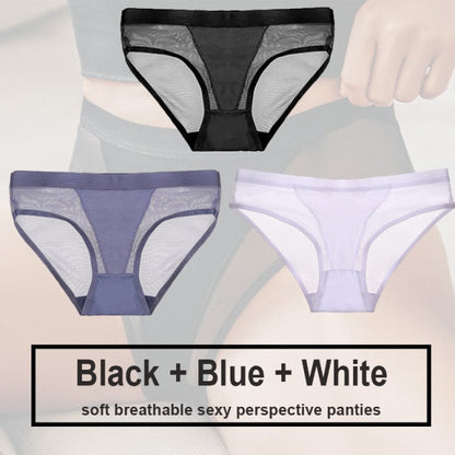 Variant image for Snygga Damunderkläder Set Låg Midja Transparent Material-10