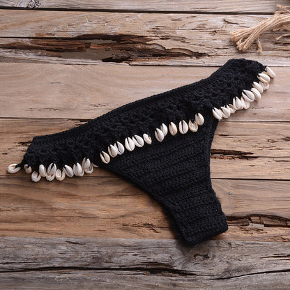 Variant image for Dam Tvådelad Virkad Bikini i Bomull för Strand och Pool-3