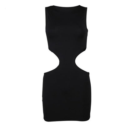 Variant image for Dam Miniklänning Kroppsbetonad Utdrag Polyester Utan Ärmar-1