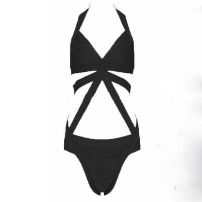 Dam Halter Teddy Nattkläder Sexiga Polyester Rayon-1