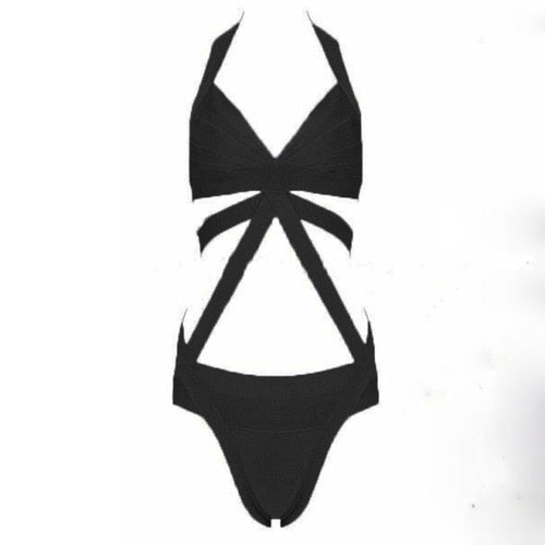 Dam Halter Teddy Nattkläder Sexiga Polyester Rayon-1