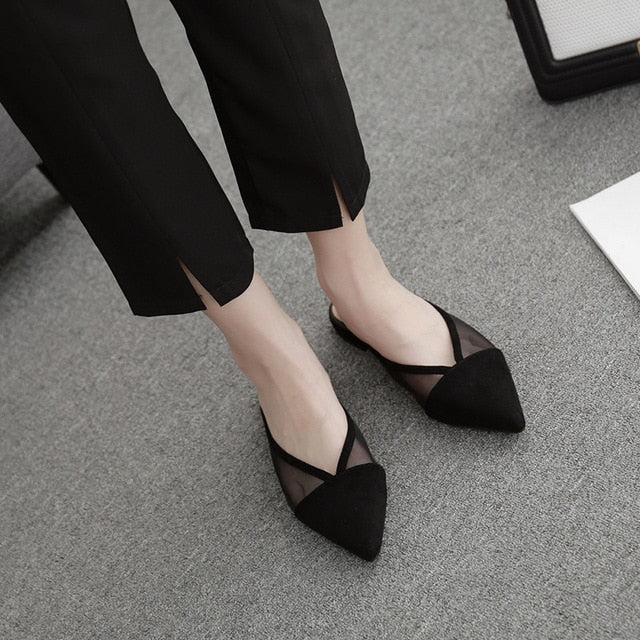 Variant image for Dam Mules Transparent Mesh Låg Klack-8