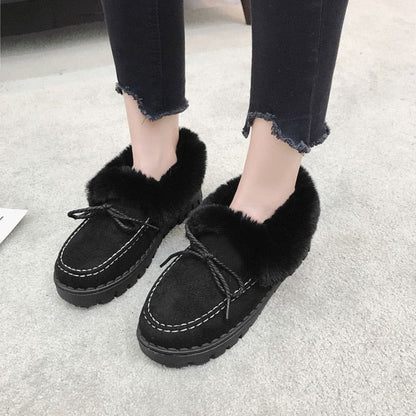 Herrskor Slip-On i Kort Plysch och Bomull för Avslappnad Stil-1