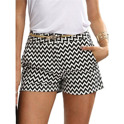 Variant image for Dam Shorts Randig Design i Bomull och Polyester-1