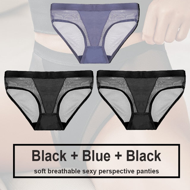 Variant image for Snygga Damunderkläder Set Låg Midja Transparent Material-3