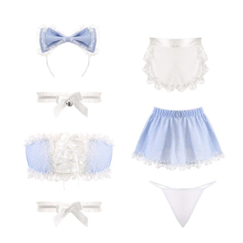 Damunderkläder Set Bandeau Polyester Snygga Underkläder-1