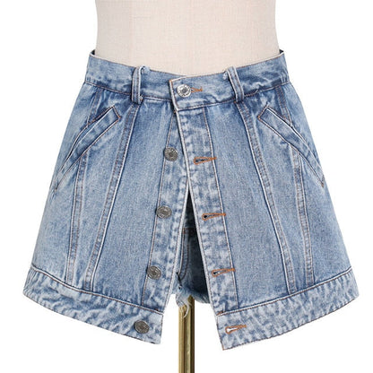 Variant image for Dam Shorts Asymmetrisk Design Bomull Polyester-1