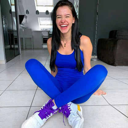 Variant image for Dam Jumpsuit Bodycon Monokrom Spandex Polyester-4