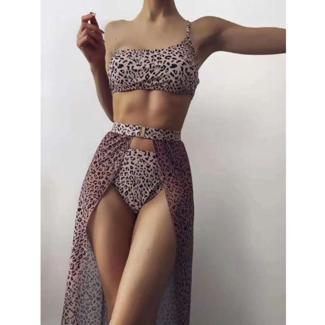 Variant image for Dam Bikini Set Transparent Sarong Polyester Spandex-9