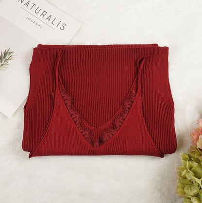 Variant image for Kvinnors MIDI Klänning V-ringning Bomullsblandning-6