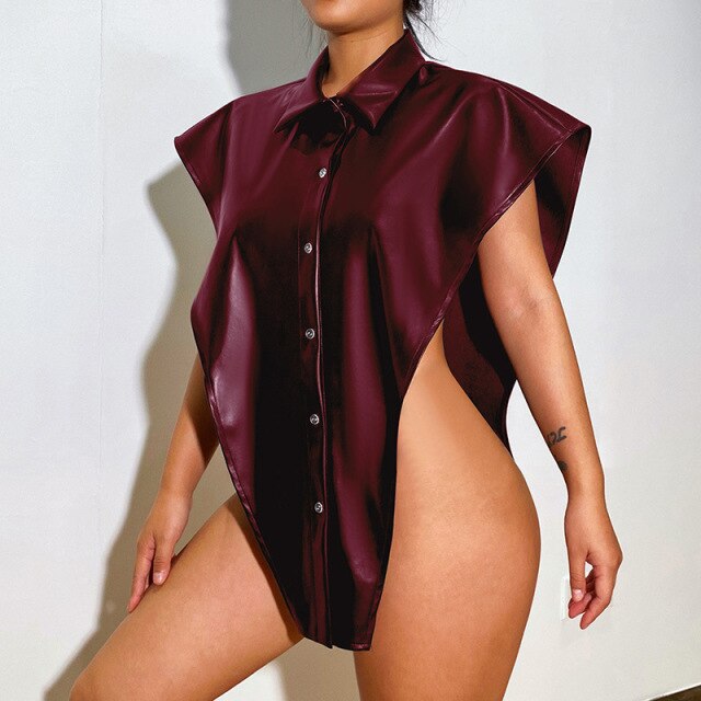 Herrskjorta Klassisk Knappdesign 100% PU Regelbunden Passform-6