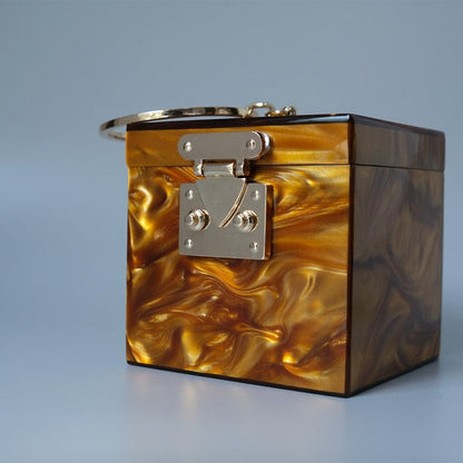 Variant image for Damväska Boxformad Stendesign Hård PVC-2