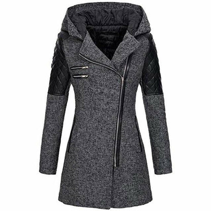 Dam Kappa Huva Blixtlås Patchwork Polyester-3