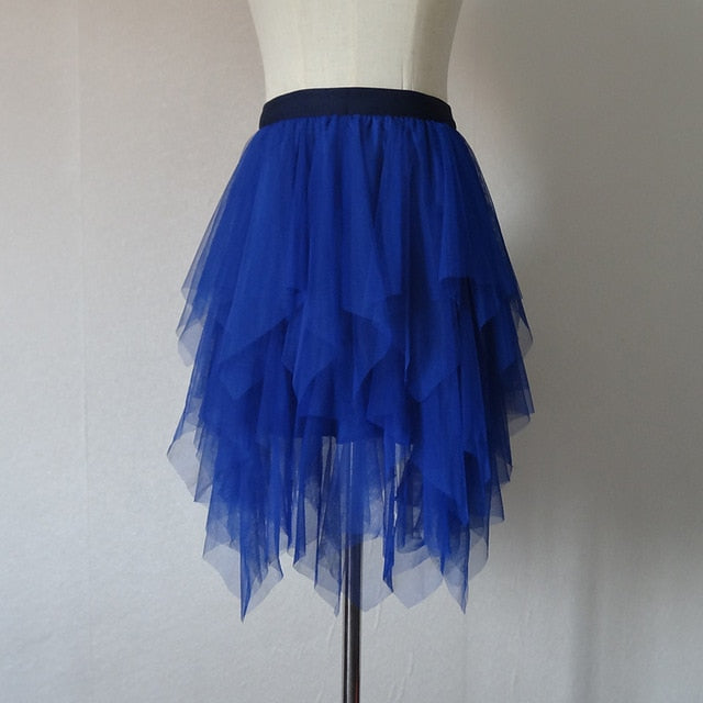 Variant image for Kvinnors Tyllkjol A-linjeformad Polyester Knälång-12