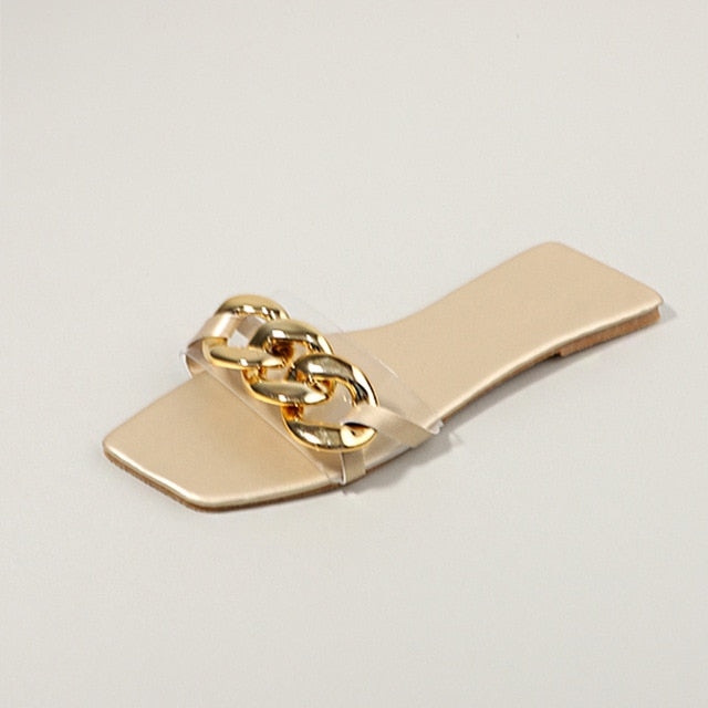 Variant image for Dam Sandaler Platta PU Läder med Elegant Knutdetalj-1