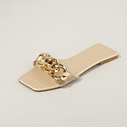 Variant image for Dam Sandaler Platta PU Läder med Elegant Knutdetalj-1
