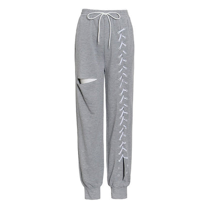 Variant image for Herr Joggingbyxor Monokrom Polyester Loose Fit-2