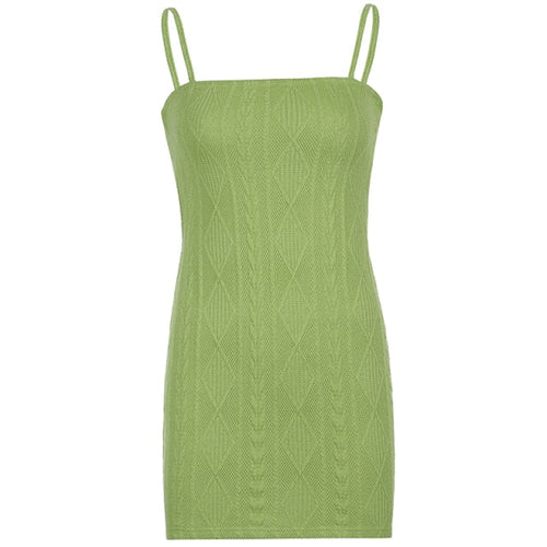 Kvinnors Mini Klänning Geometrisk Design Spaghetti Remmar Polyester-1