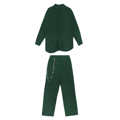 Variant image for Dam Byxor med Resår i Midjan och Falska Fickor Snygga Komfortabla-2