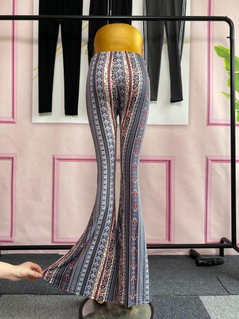 Variant image for Dam Flarebyxor Geometrisk Design Polyester-Spandex-3