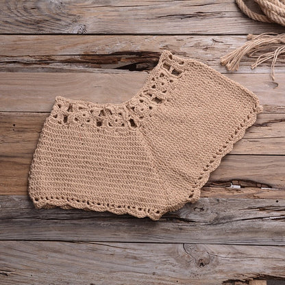 Variant image for Dam Tvådelad Bikini Virkad Bomull med Fransar-1