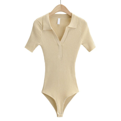 Variant image for Dam Bodysuit Kortärmad Randig Nylon Viskos-5