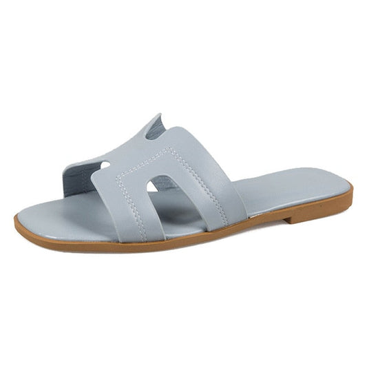 Dam Sandaler PU-Läder Flax Sula Komfortabelt Design-1