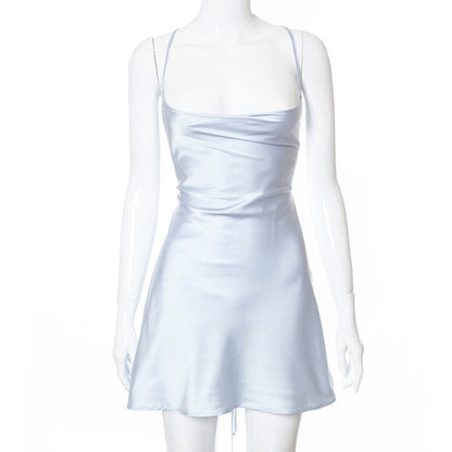 Variant image for Kvinnors Miniklänning Spaghetti Band Polyester Spandex-2