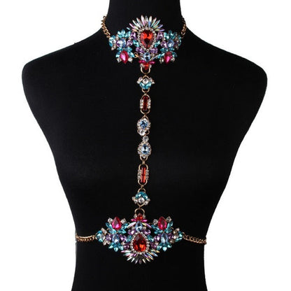 Variant image for Dam Halsband Kedjehalsband Geometrisk Zinklegering med Dekorativa Ädelstenar-1