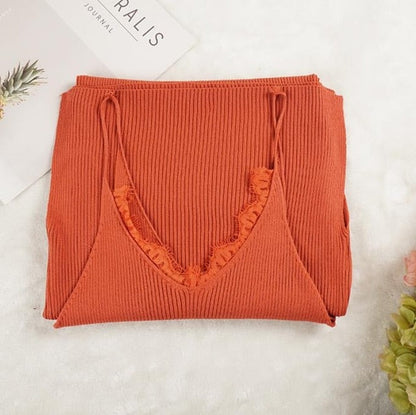 Variant image for Kvinnors MIDI Klänning V-ringning Bomullsblandning-5