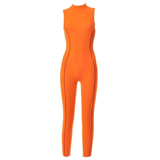 Variant image for Dam Klumpsuit Slim Fit Rund Hals Polyester Spandex-4