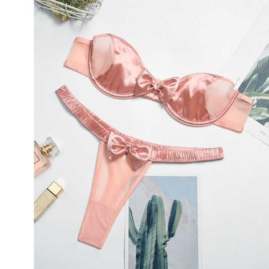 Dam BH-uppsättning Transparent Polyester-1