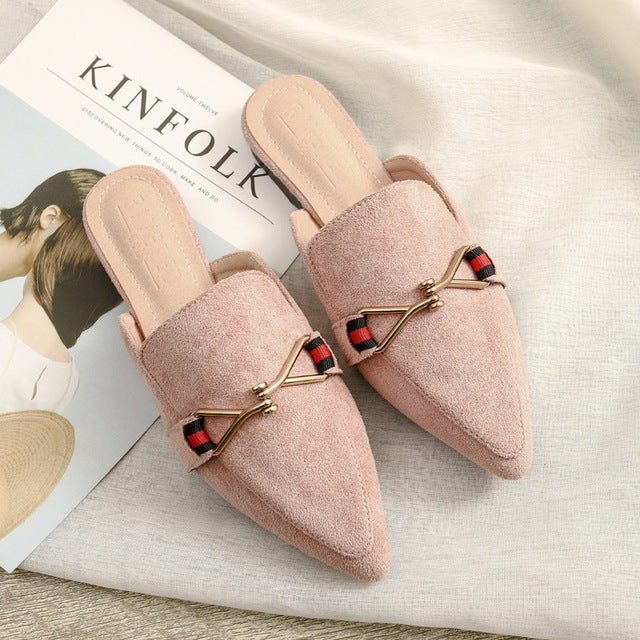 Variant image for Dam Mules Spetsig Tå Flock Gummi-17