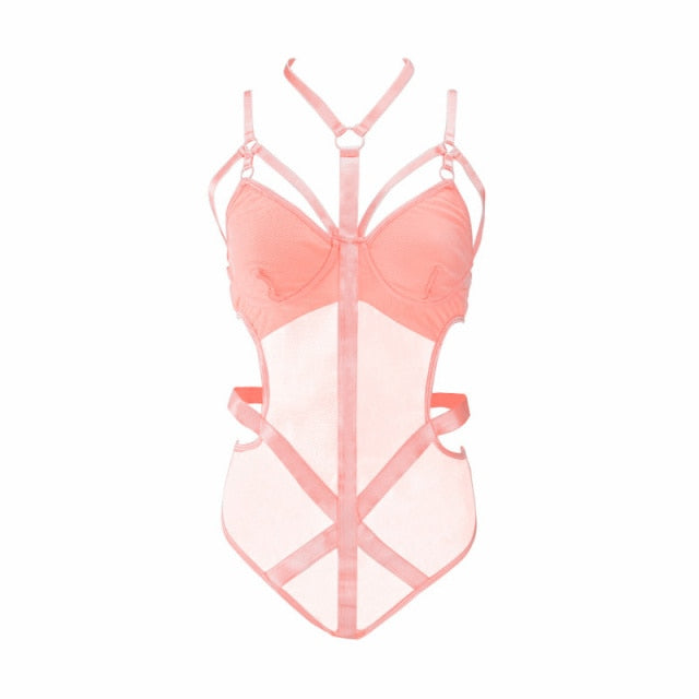 Variant image for Dam Teddys Transparent Strappy Polyester-3