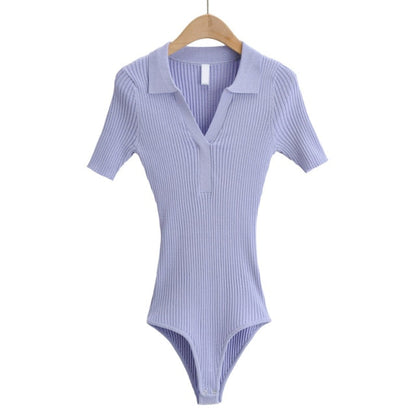 Variant image for Dam Bodysuit Kortärmad Randig Nylon Viskos-7