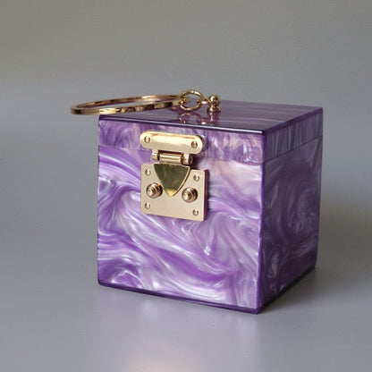 Variant image for Damväska Boxformad Stendesign Hård PVC-5