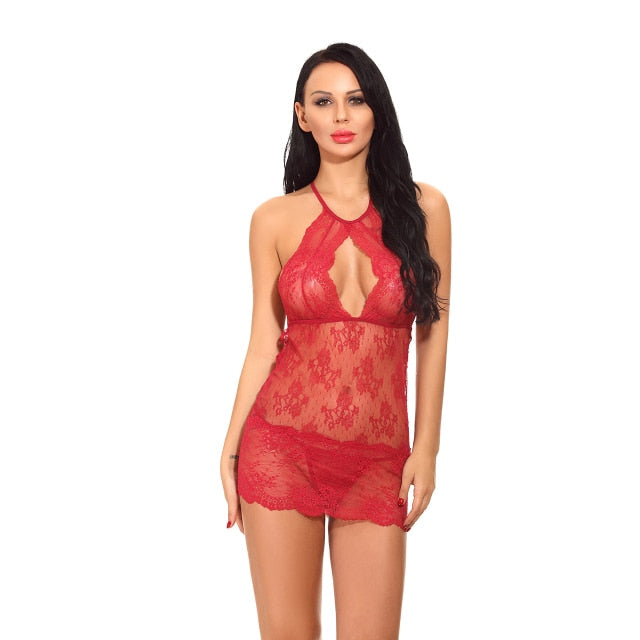 Variant image for Snygga Damunderkläder Transparent Blommig Design Spaghettirem Polyester-5