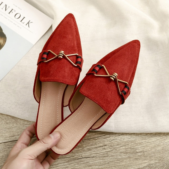 Variant image for Dam Mules Spetsig Tå Flock Gummi-25