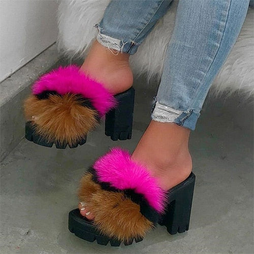 Variant image for Dam Sandaler Fyrkantiga PU Gummi 3-5 cm Klack-3