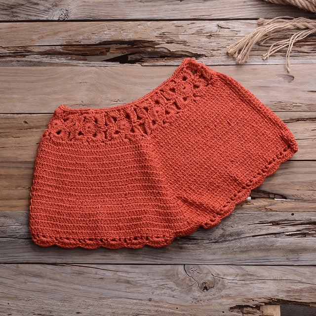 Variant image for Dam Tvådelad Bikini Virkad Bomull med Fransar-2