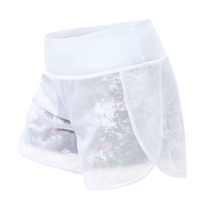 Damer Shorts Sportig Löst Polyester-1