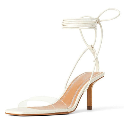 Variant image for Dam Sandaler Öppen Tå Ankelband Syntetiskt Läder 6-8 cm Klack-1