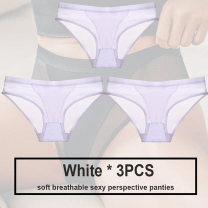 Variant image for Snygga Damunderkläder Set Låg Midja Transparent Material-7