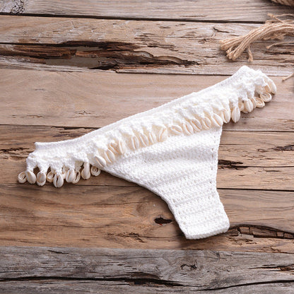 Variant image for Dam Tvådelad Virkad Bikini i Bomull för Strand och Pool-6
