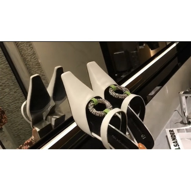 Variant image for Dam Mules Skor Plattform PU-läder Högklack-3