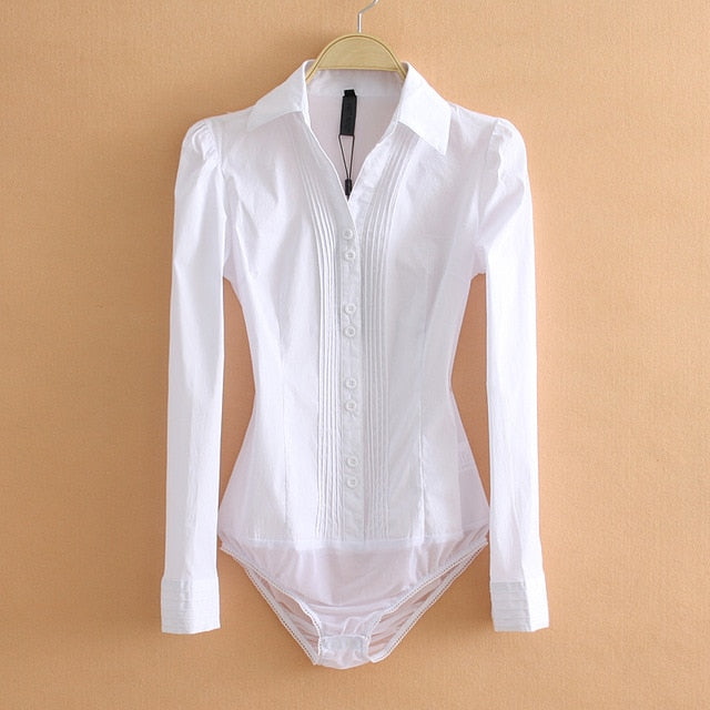 Variant image for Dam Bodysuit Långa Ärmar Knappdetaljer 100% Bomull-3