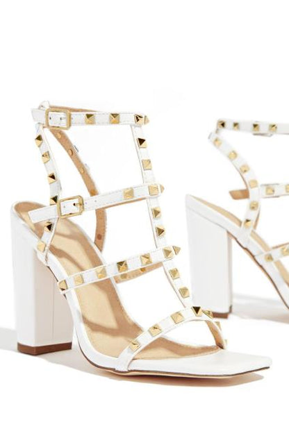 Variant image for Dam Sandaler Fyrkantiga Tår Hög Klack PVC Gummi-3