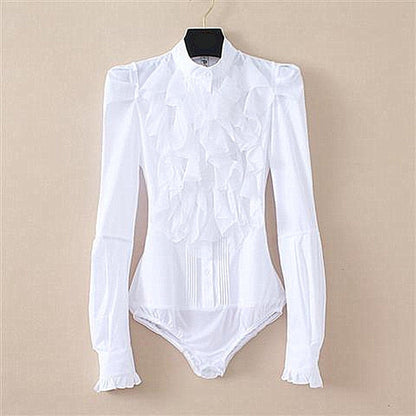 Variant image for Dam Bodysuit Lång Ärme Ståkrage Polyester-2
