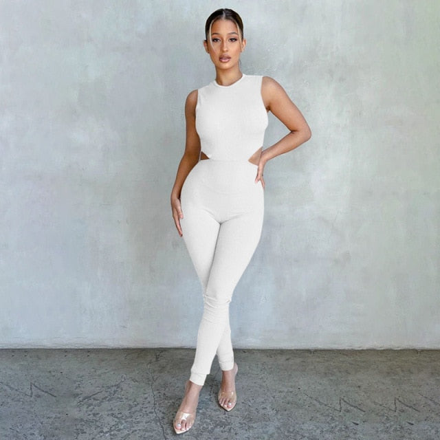 Variant image for Dam Jumpsuit Cut-Out Detaljer Polyester-Spandex-7