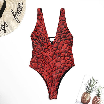 Variant image for Dam Monokini Animalmotiv Polyester Spandex-3